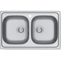 Maidtec Inset 2B Ένθετος Νεροχύτης 79x50cm Inox Σατινέ 101053901 Maidtec Inset 2B Ένθετος Νεροχύτης 79x50cm Inox Σατινέ 101053901